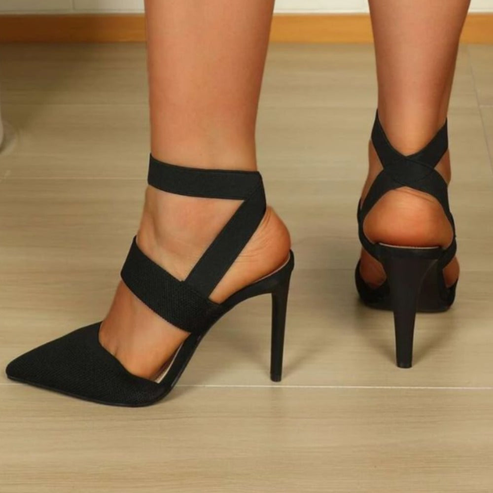 Stiletto Strap Pumps-Soco Sands