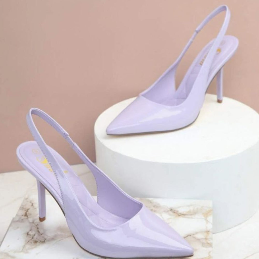 Leather Sling Back Pumps-Soco Sands