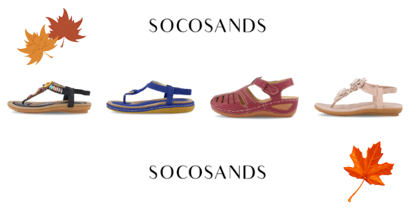 Our Top Four Sandals to Keep your Feet Comfy this Fall!-Soco Sands