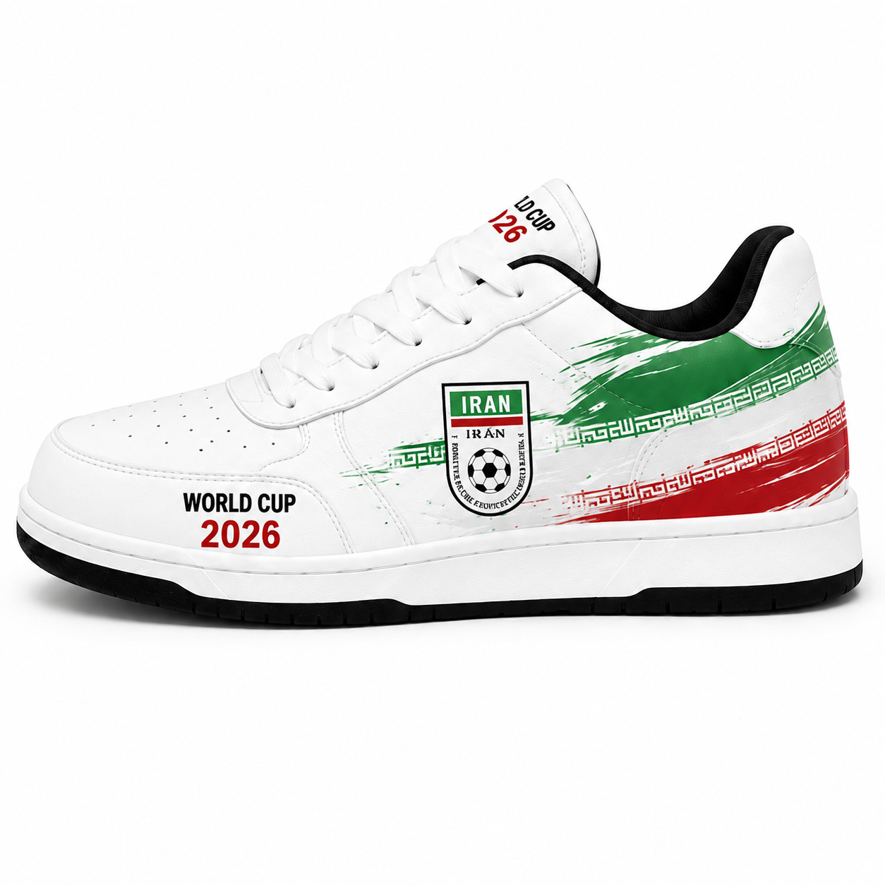 World Cup 2026 Iran Football Fan Printed Shoes