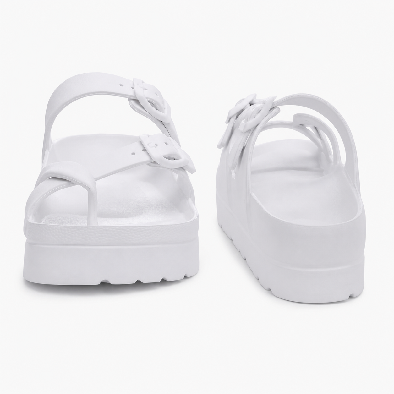Casual Beach Platform Rubber Slides Sandals For Women