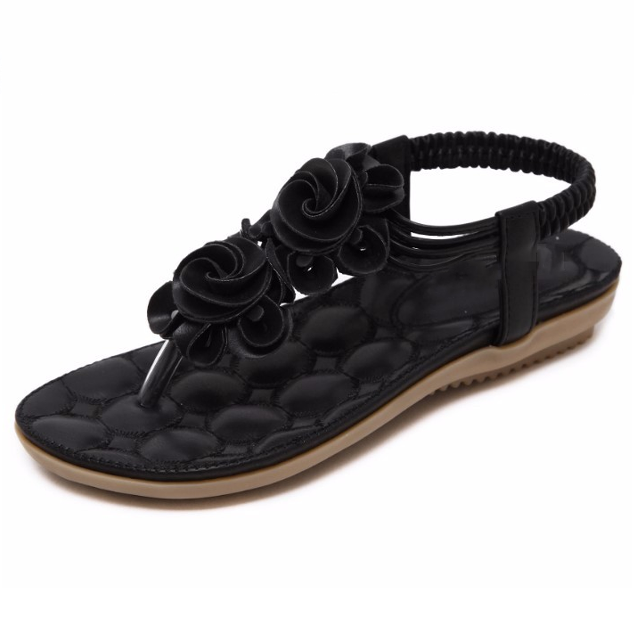 Flower Casual Beach Female Flat Sandals-Soco Sands