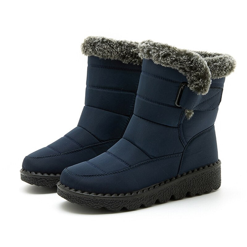 Waterproof Fur Snow Boots for Men-Soco Sands