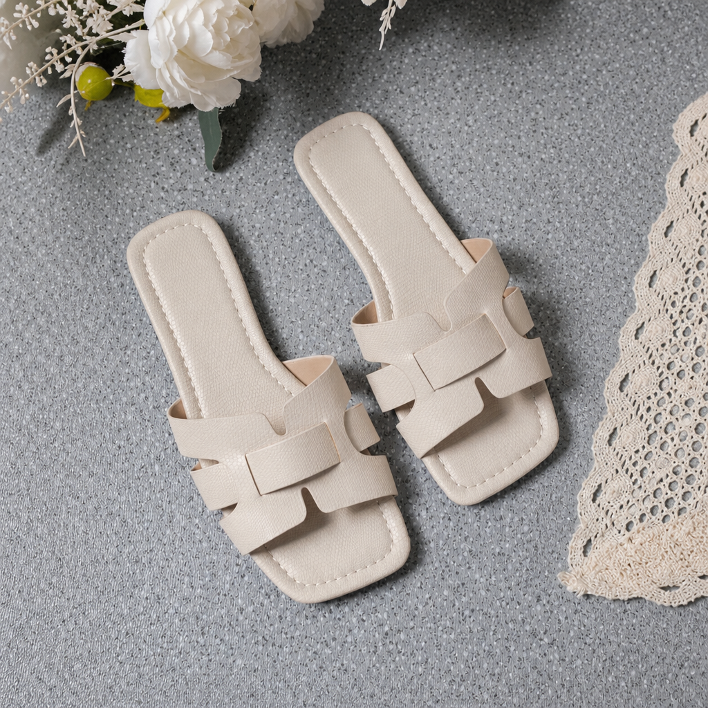 Casual Korean Style Flat Slide Sandals for Women