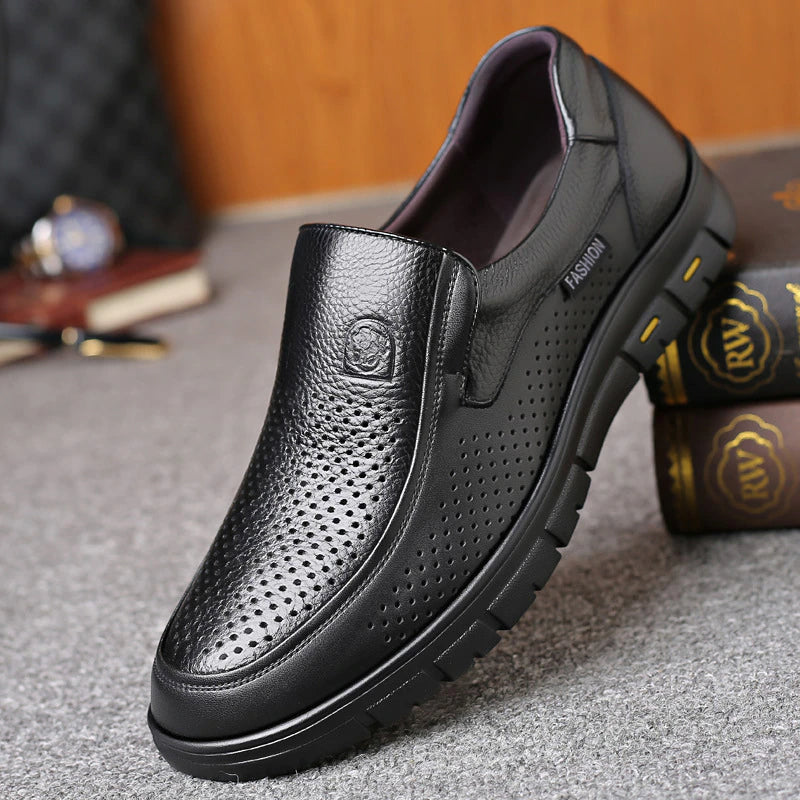 Flat Platform Casual Leather Shoes For Men-Soco Sands