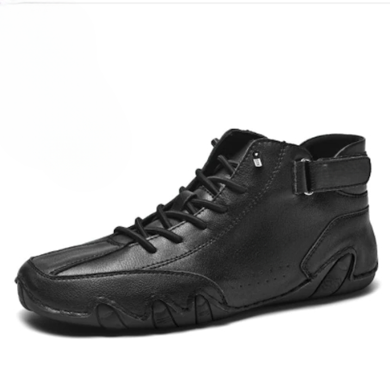 Men's Casual High Top Winter Leather Shoes-Soco Sands
