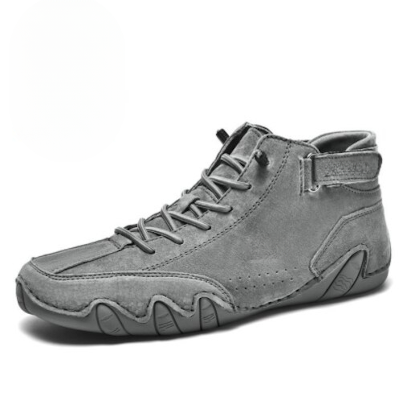 Men's Casual High Top Winter Leather Shoes-Soco Sands