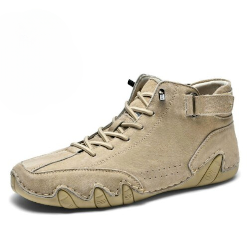 Men's Casual High Top Winter Leather Shoes-Soco Sands