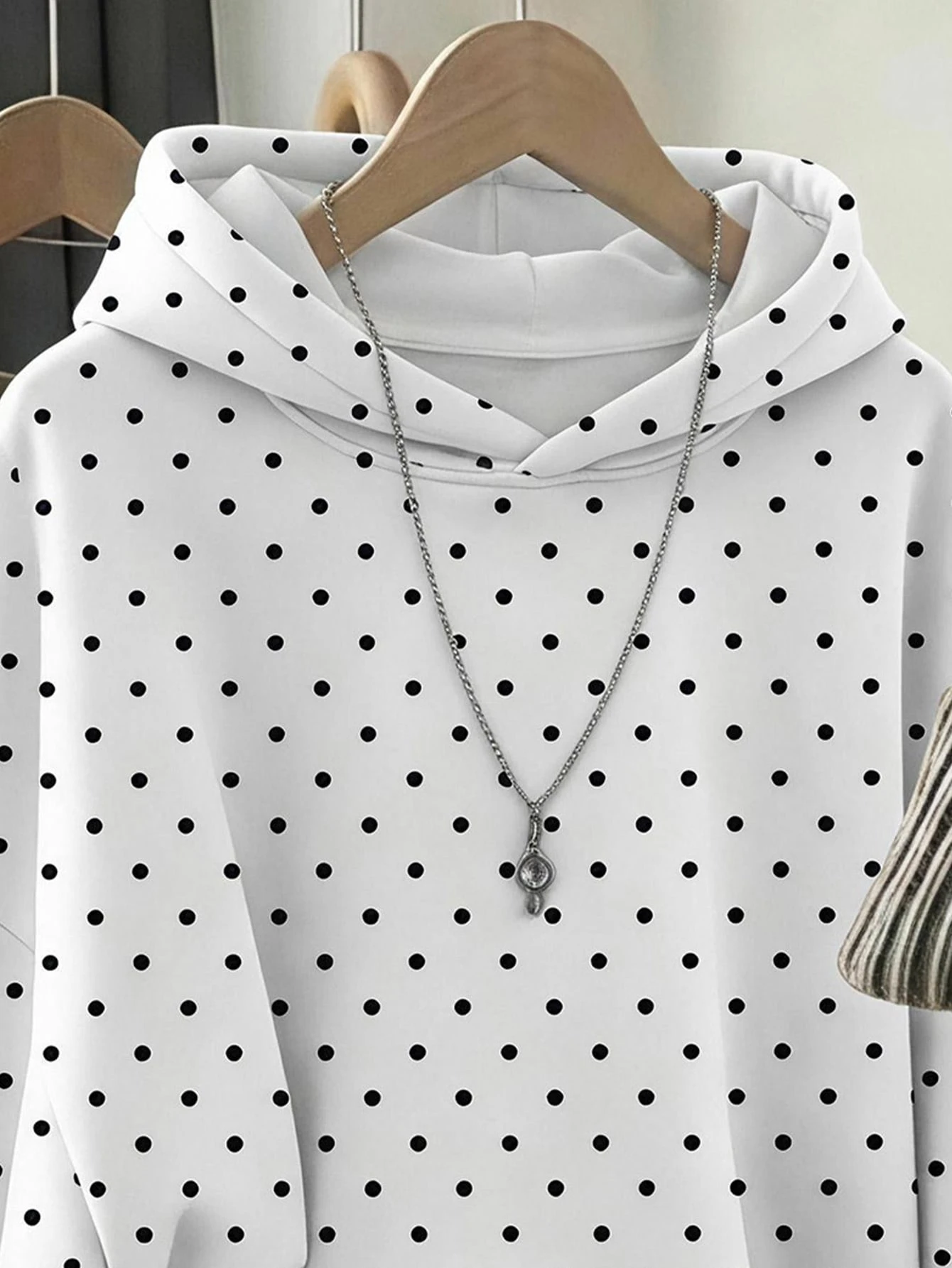 Casual Oversized Long Sleeve Hooded Pullover For Women