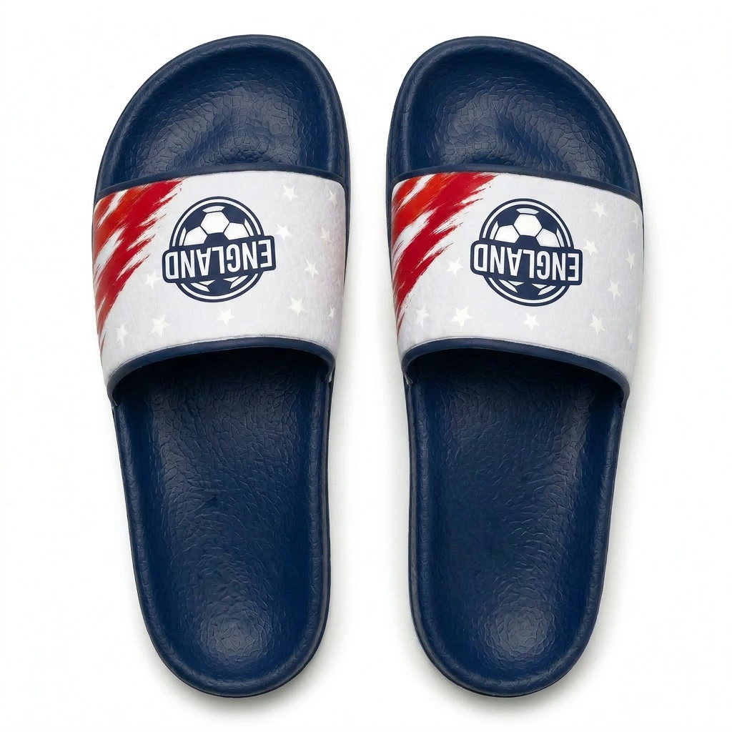 World Cup 2026 England Football Fan Printed Slippers