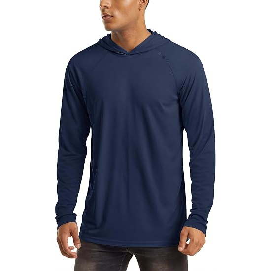Long Sleeve Athletic Fishing Hoodie Outdoor Performance Wear for Men