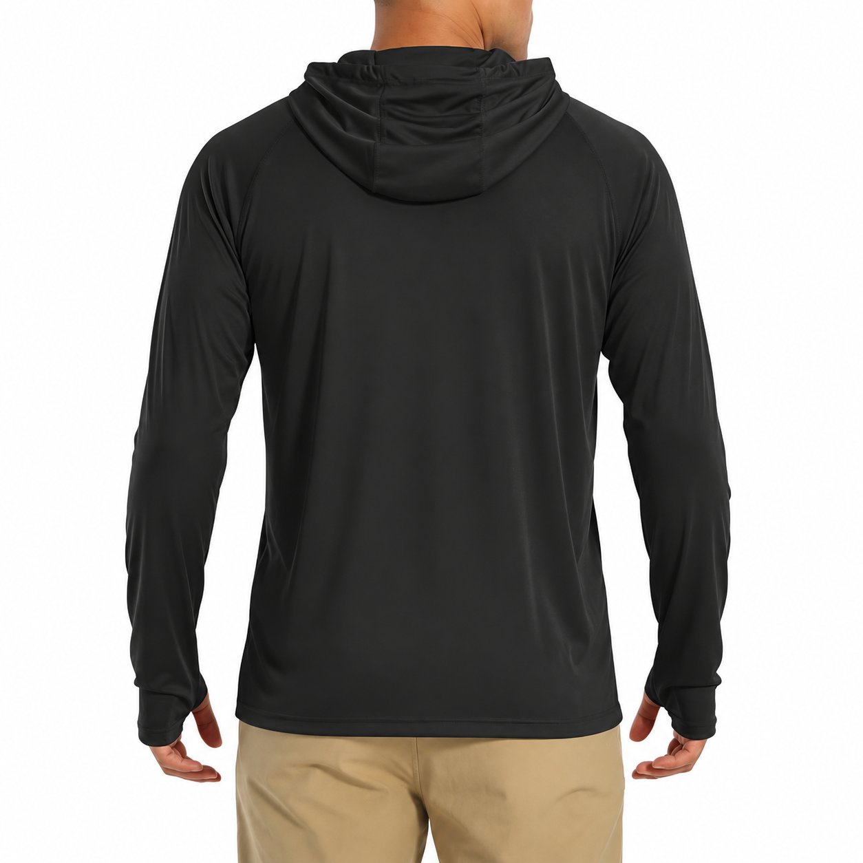 Long Sleeve Athletic Fishing Hoodie Outdoor Performance Wear for Men