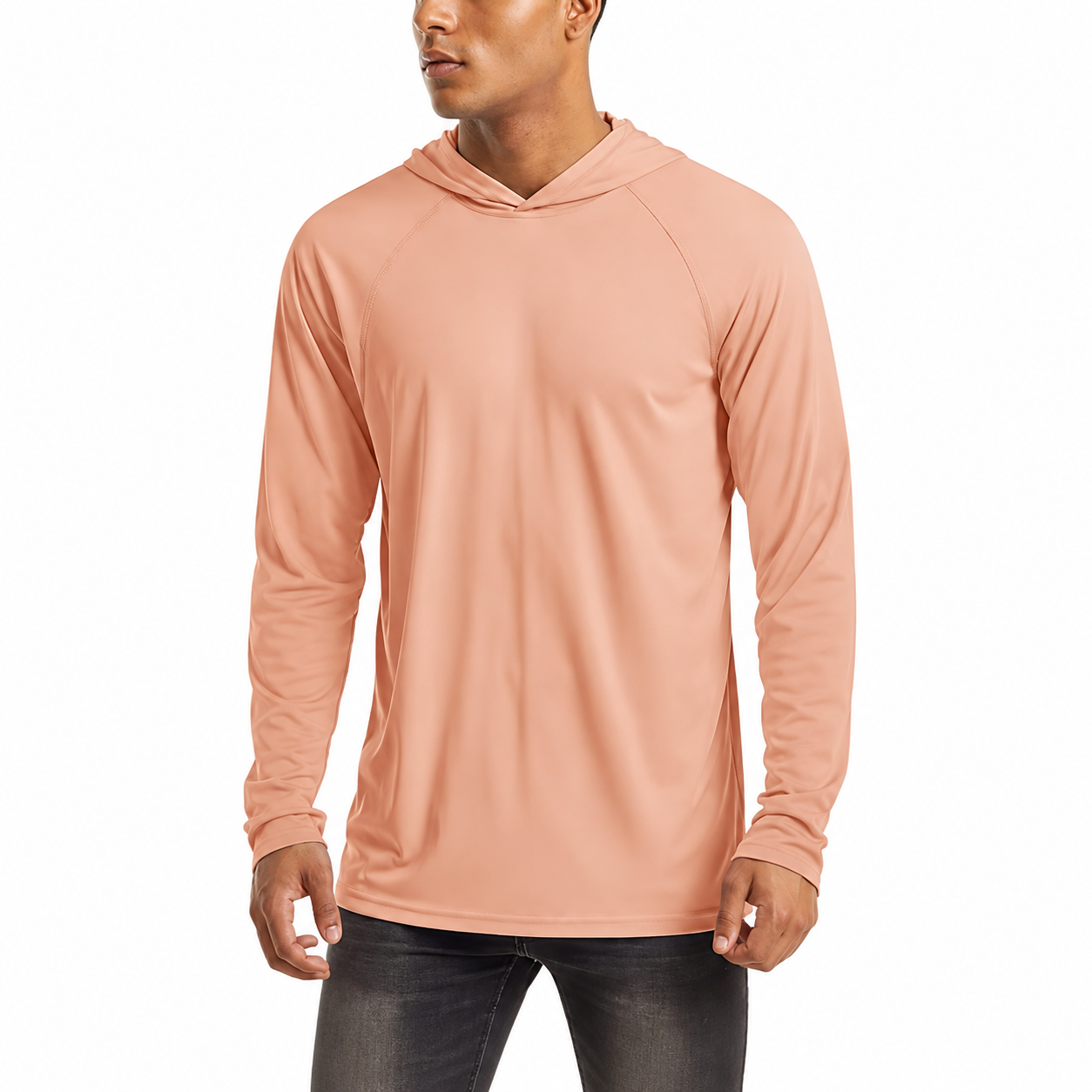 Long Sleeve Athletic Fishing Hoodie Outdoor Performance Wear for Men