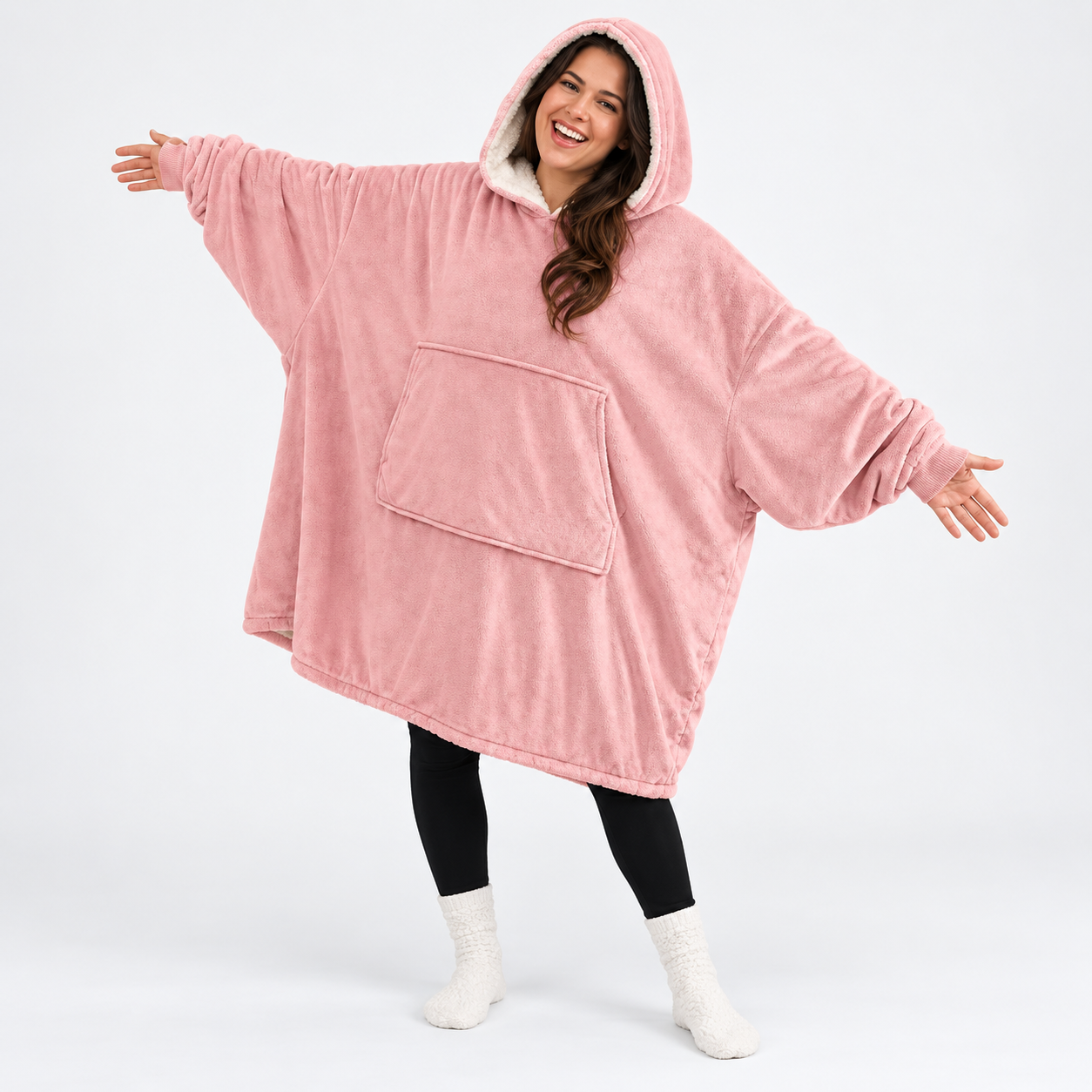 Oversized Wearable Blanket Sweatshirt For Men And Women