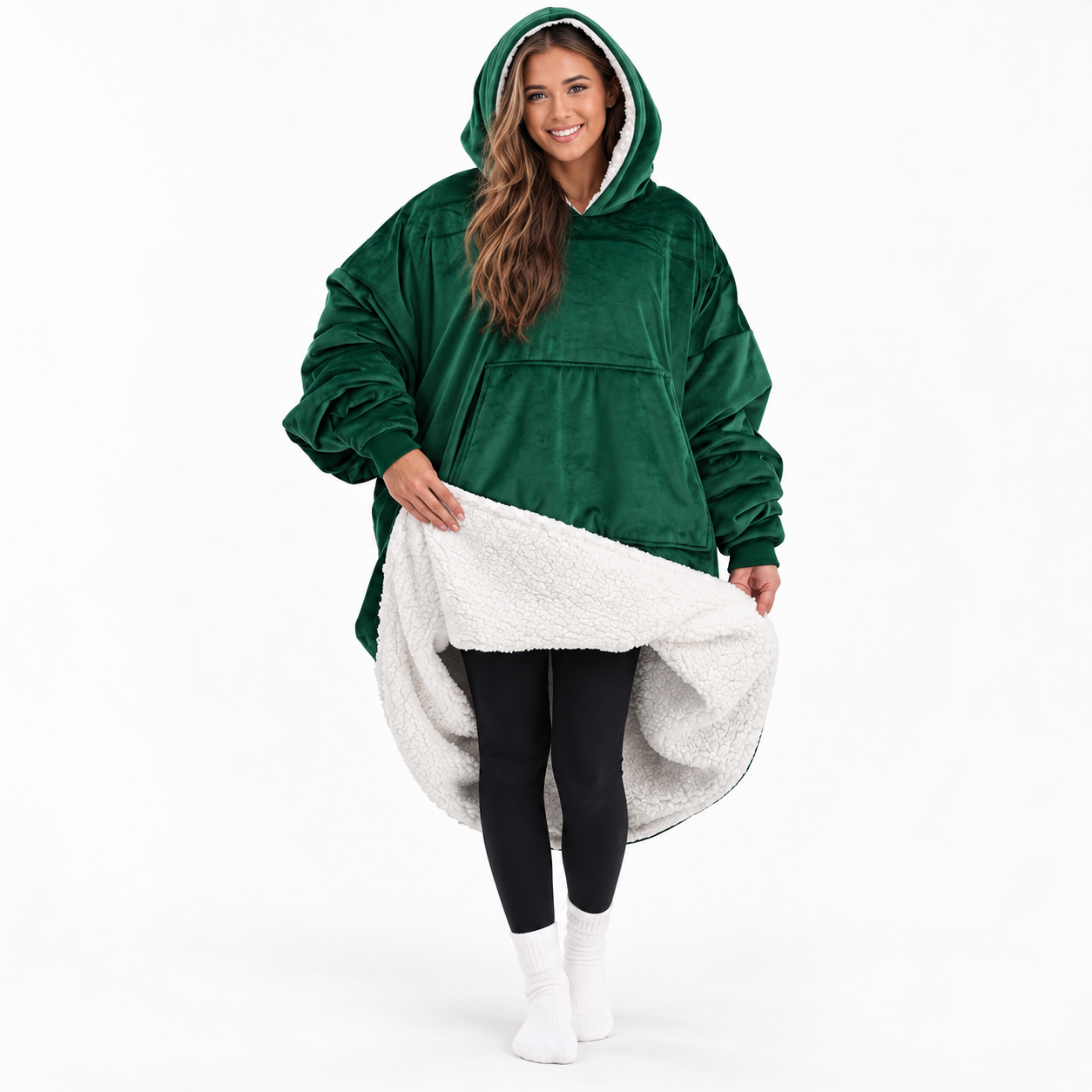 Oversized Wearable Blanket Sweatshirt For Men And Women