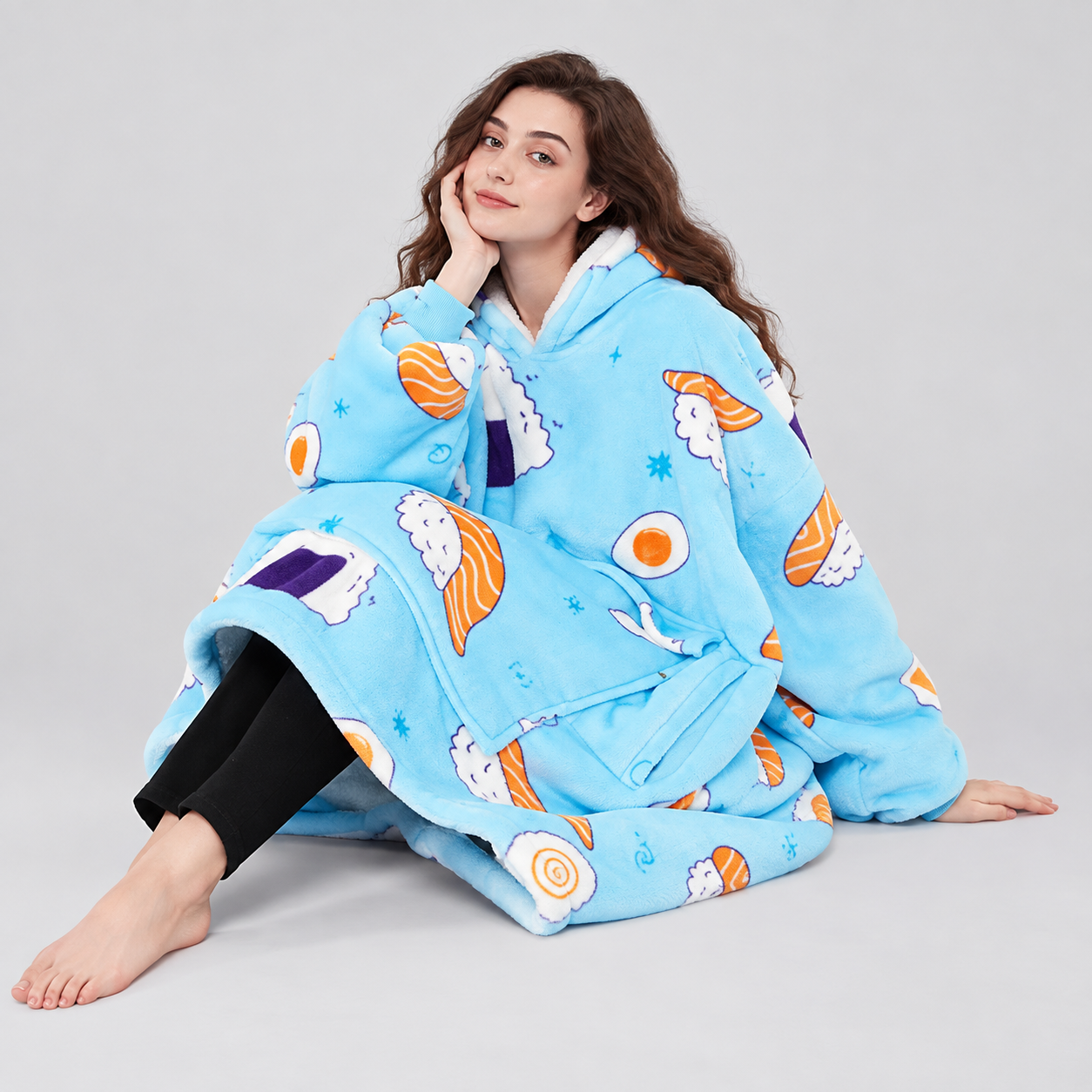Cozy Wearable Blanket Hoodie For Men And Women