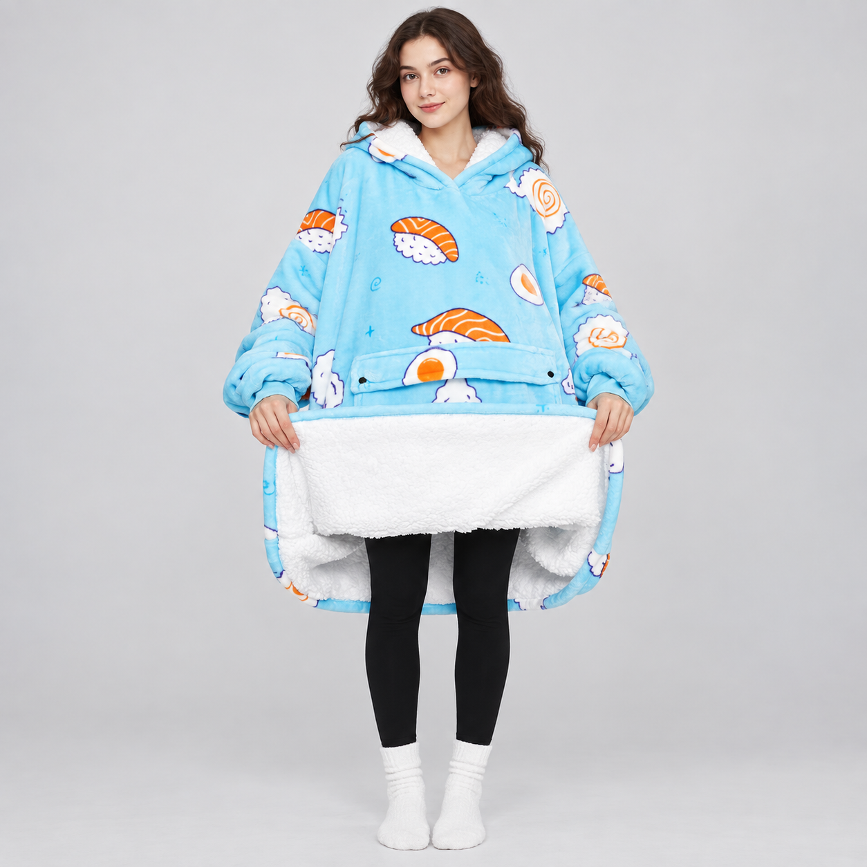Cozy Wearable Blanket Hoodie For Men And Women