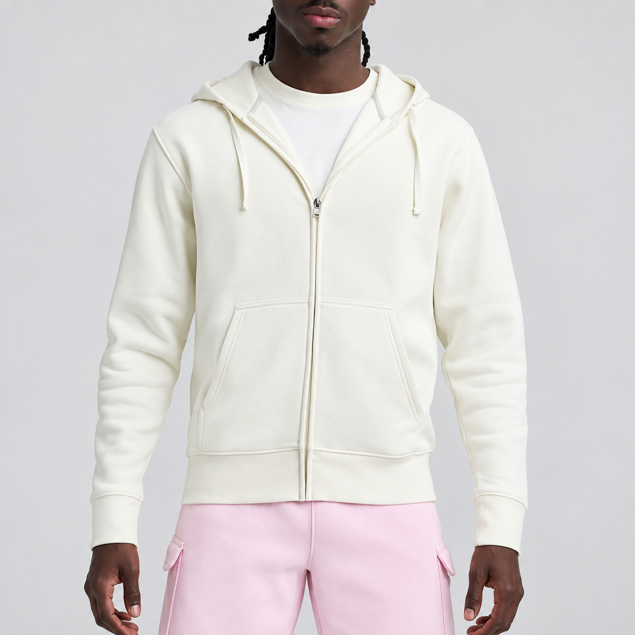 Classic Full Zip Hooded Sweatshirt For Men