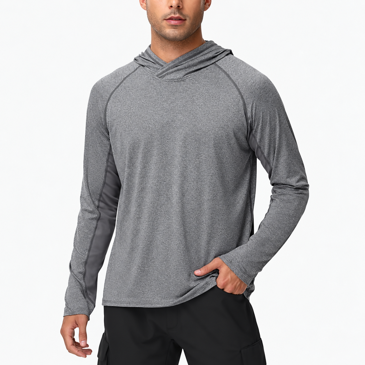 Long Sleeve Fishing Hoodie For Outdoor Activity Wear For Men