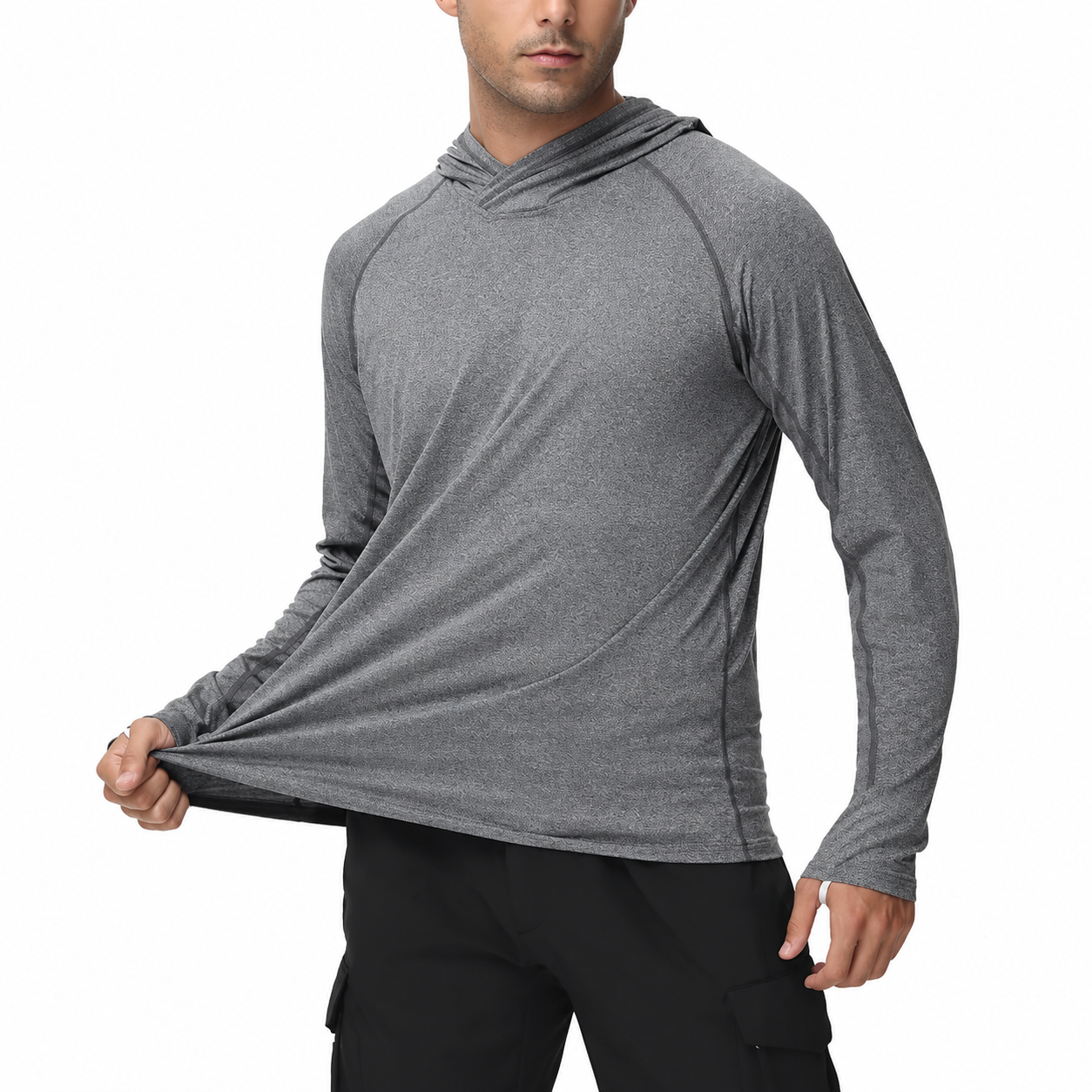 Long Sleeve Fishing Hoodie For Outdoor Activity Wear For Men