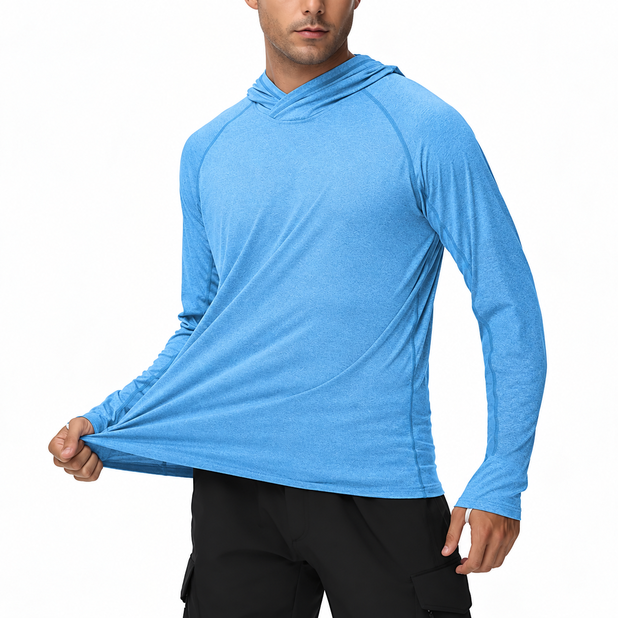 Long Sleeve Fishing Hoodie For Outdoor Activity Wear For Men