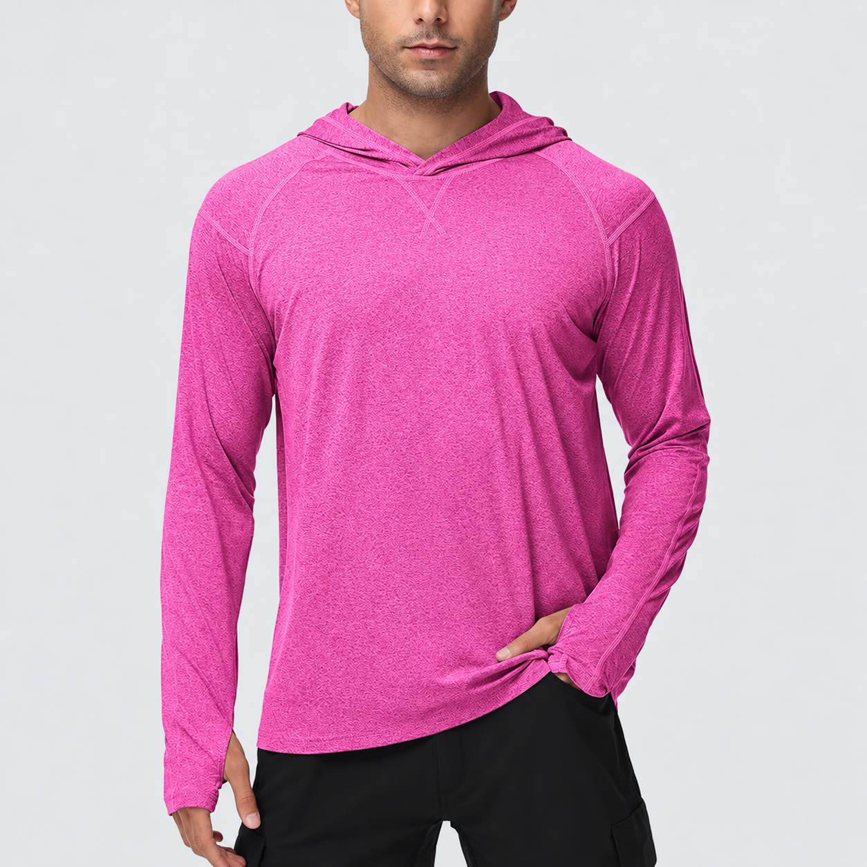 Long Sleeve Fishing Hoodie For Outdoor Activity Wear For Men