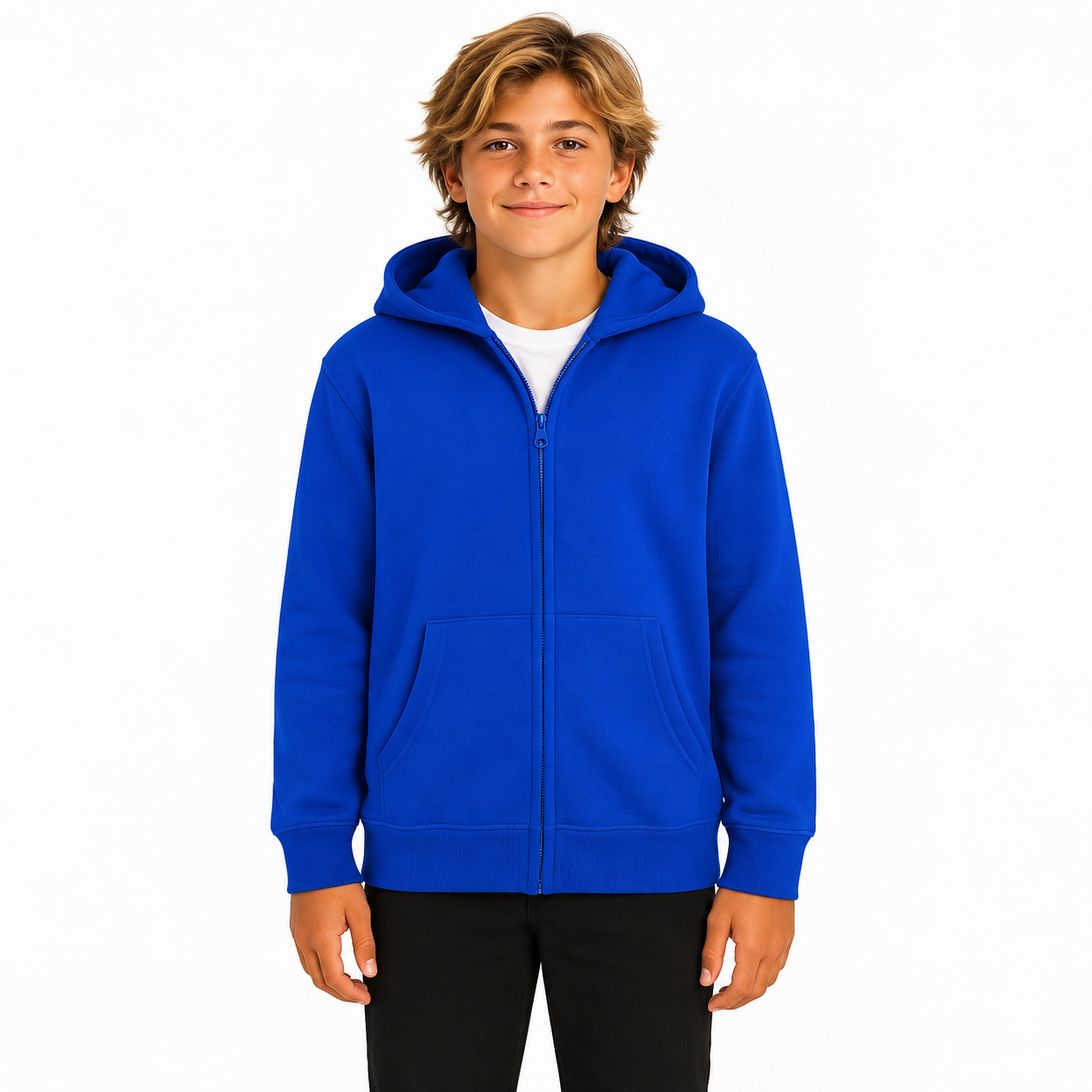 Zip Front Fleece Hoodie Sweatshirt for Boys and Kids