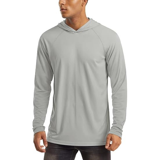 Long Sleeve Athletic Fishing Hoodie Outdoor Performance Wear for Men
