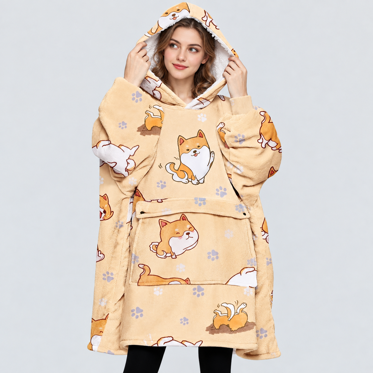 Cozy Wearable Blanket Hoodie For Men And Women