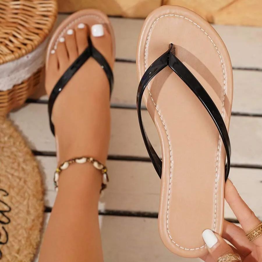 Casual Holiday Size Flat Thong Sandals For Women