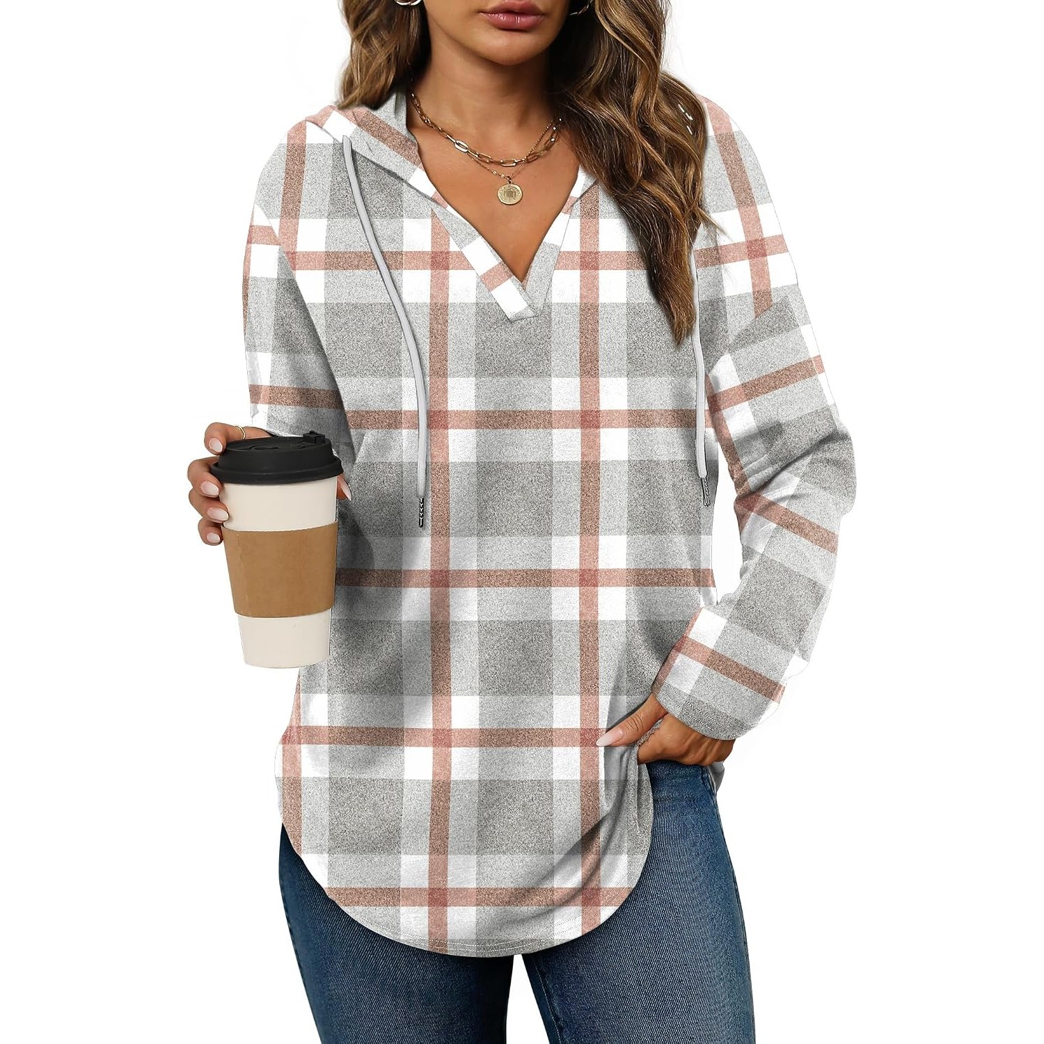 Oversized Long Sleeve Pullover Hoodie For Women
