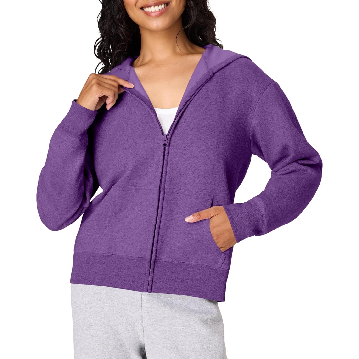 Casual Full Zip Hoodie For Everyday Wear For Women