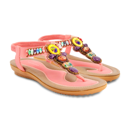 Bohemia Bead Style Herringbone Sandals