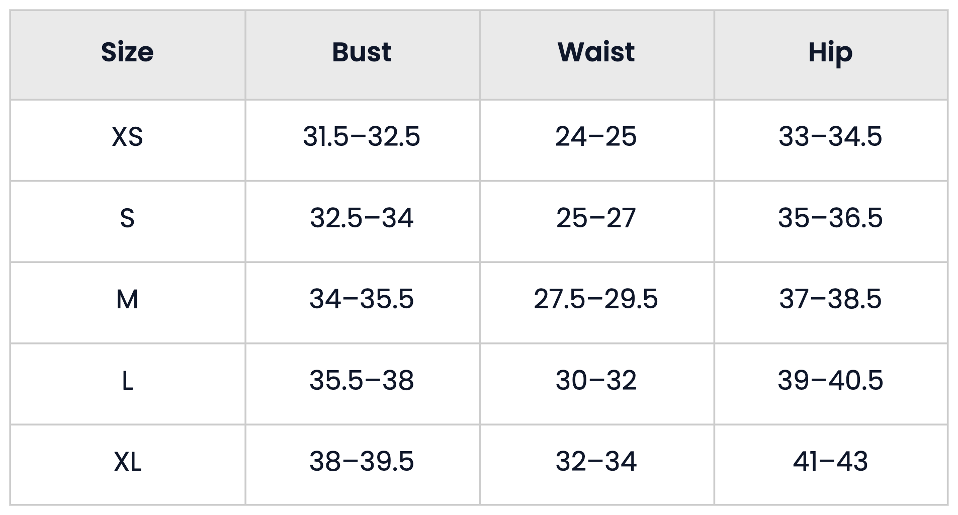 Size Chart for Oversized Graphic Pullover Hoodie for Women