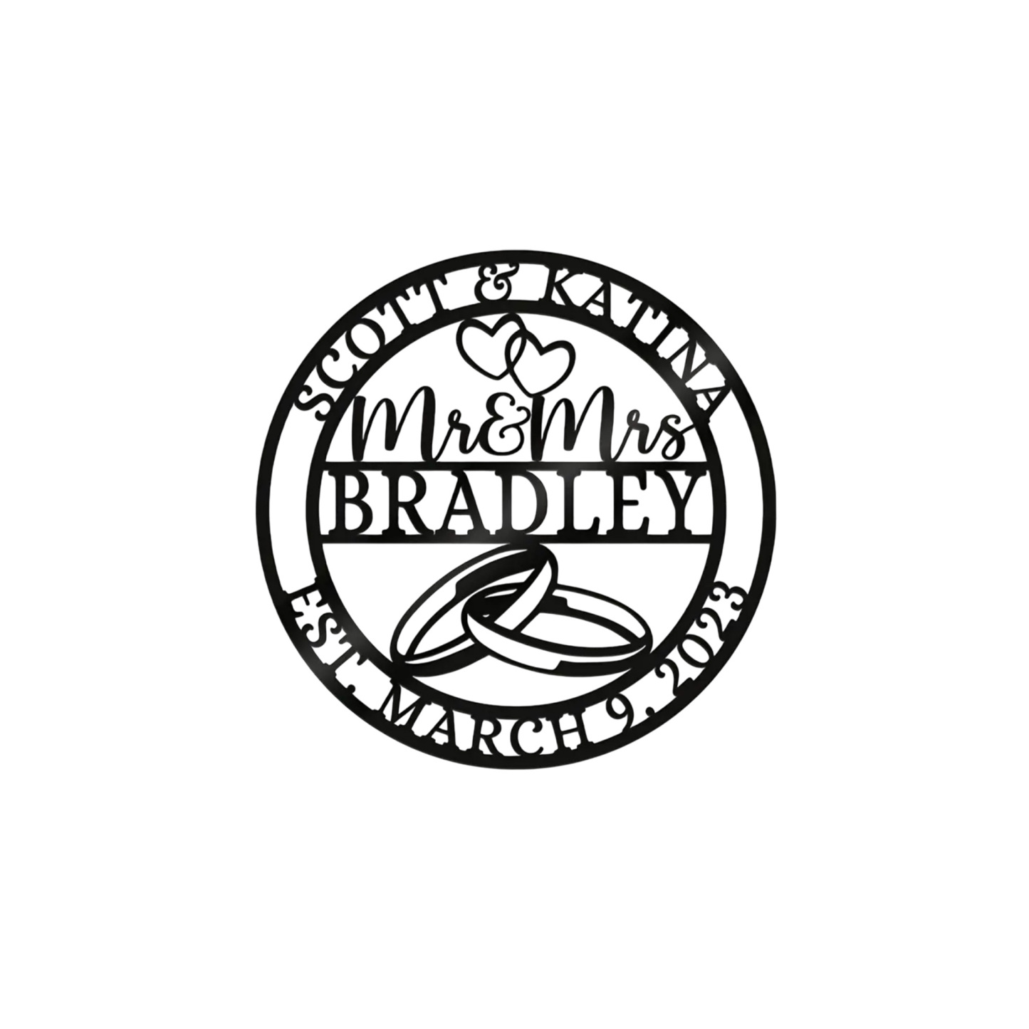 Personalized Vintage Wedding Signboard