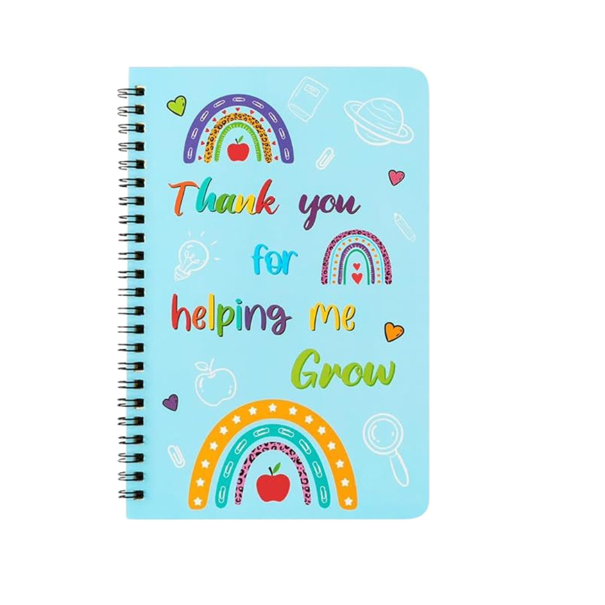 Custom Spiral Notebook with Cartoon Design