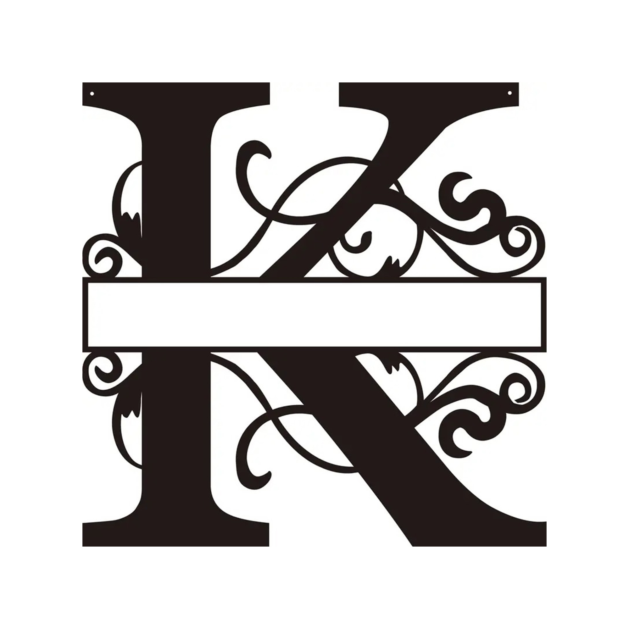 Personalized Metal Monogram Wall Art