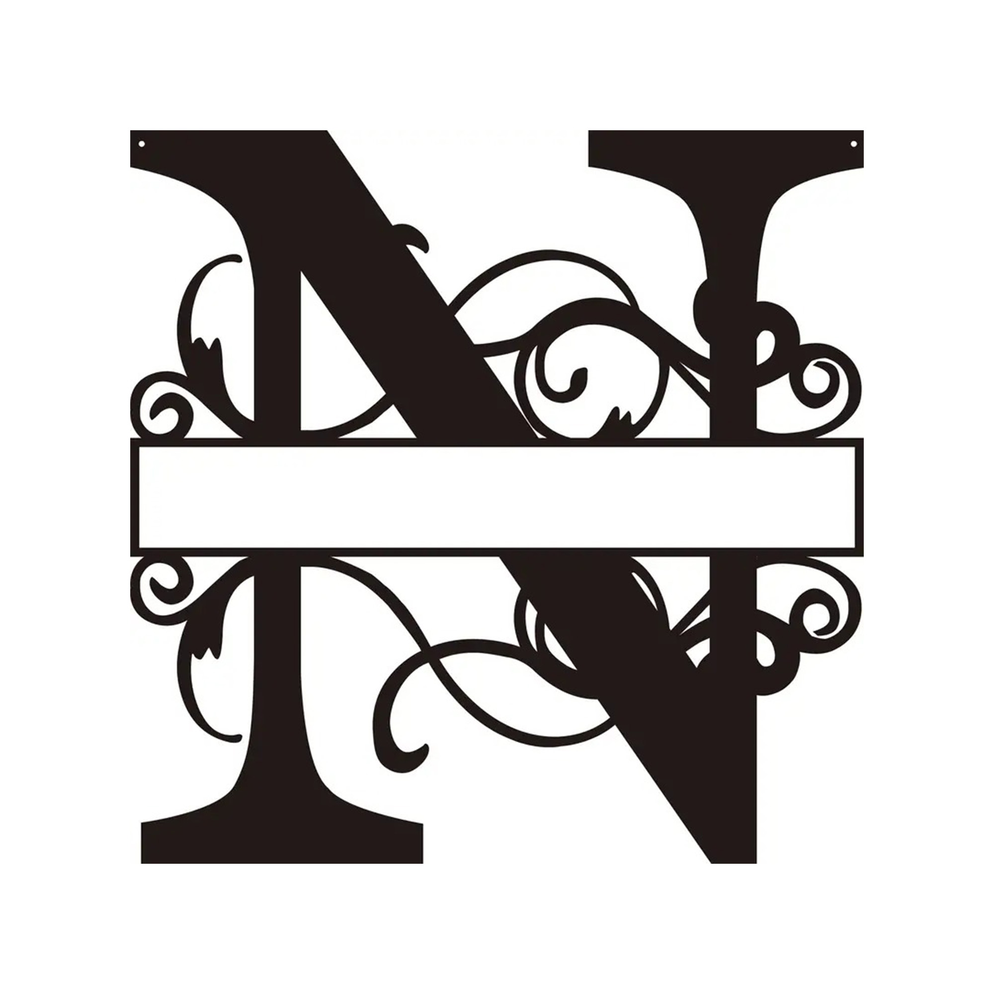 Personalized Metal Monogram Wall Art