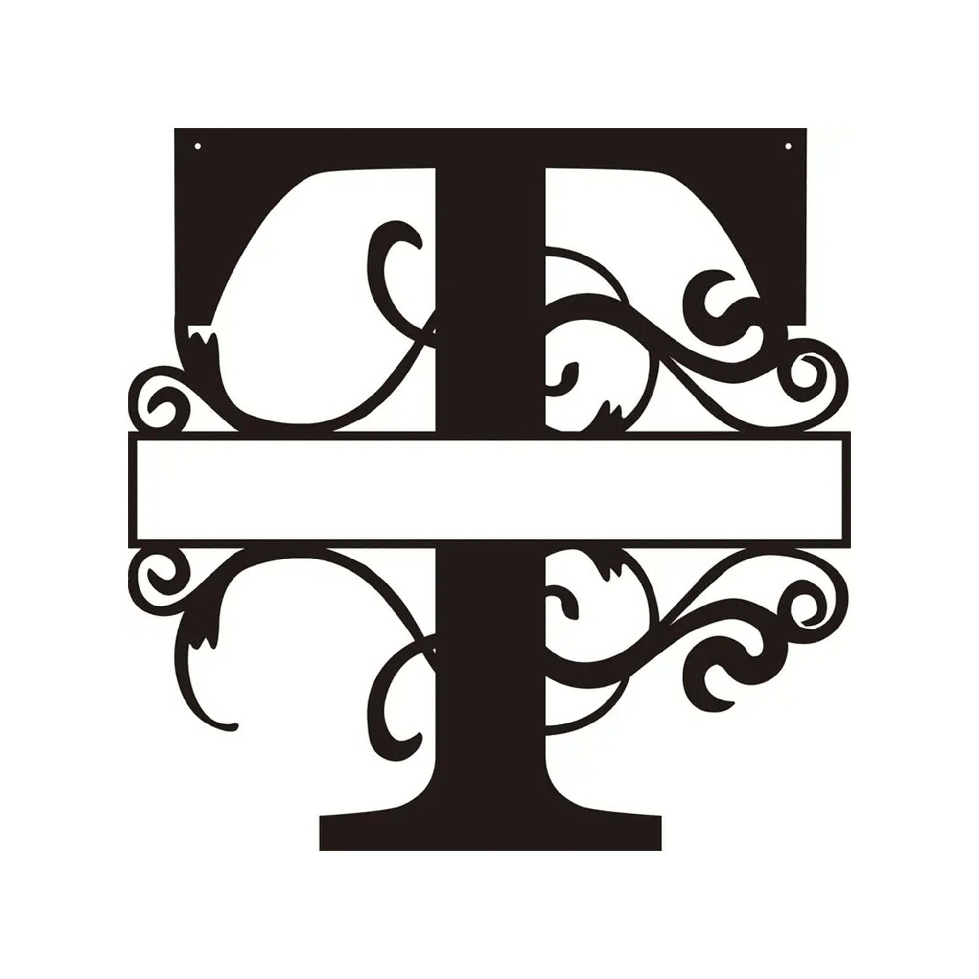 Personalized Metal Monogram Wall Art