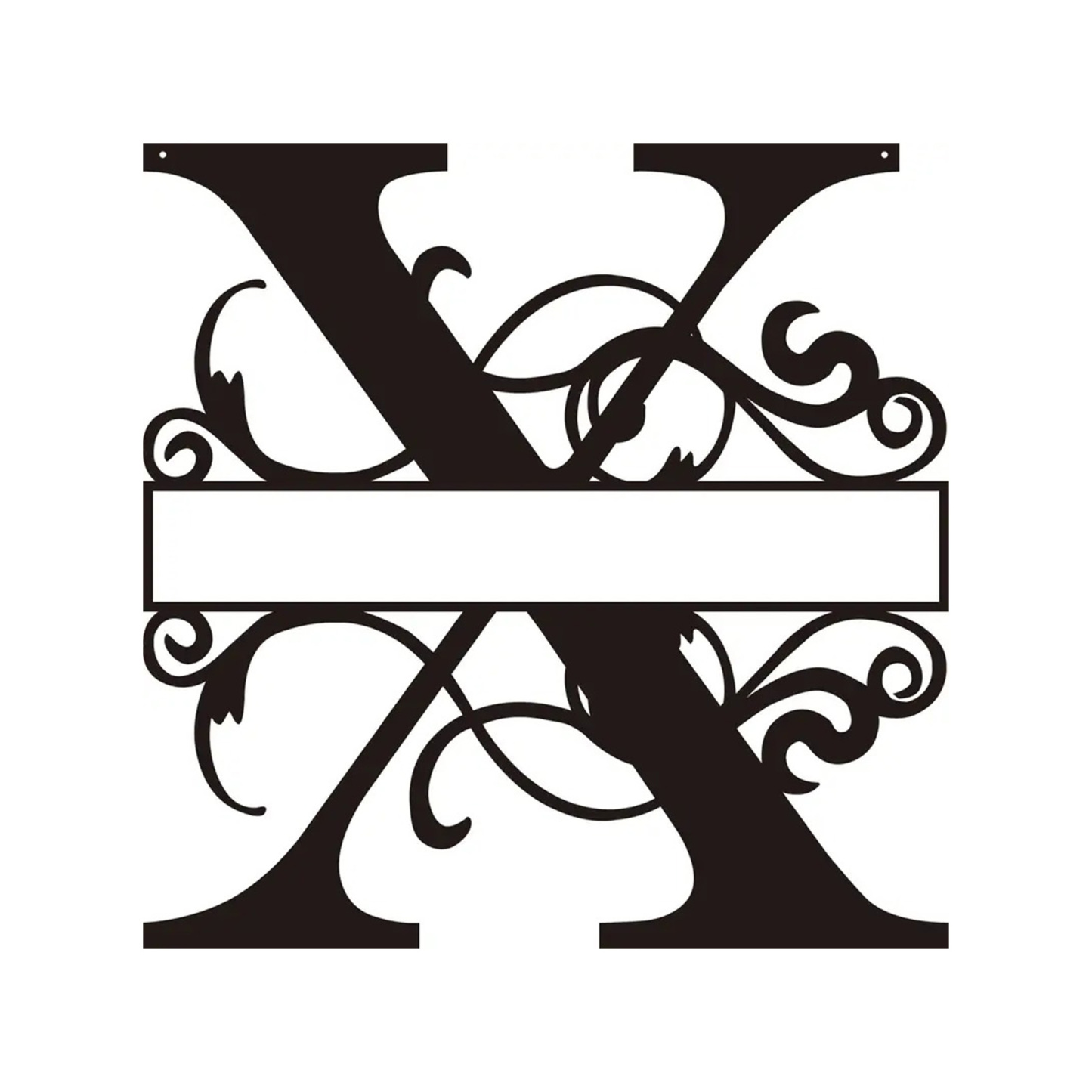 Personalized Metal Monogram Wall Art