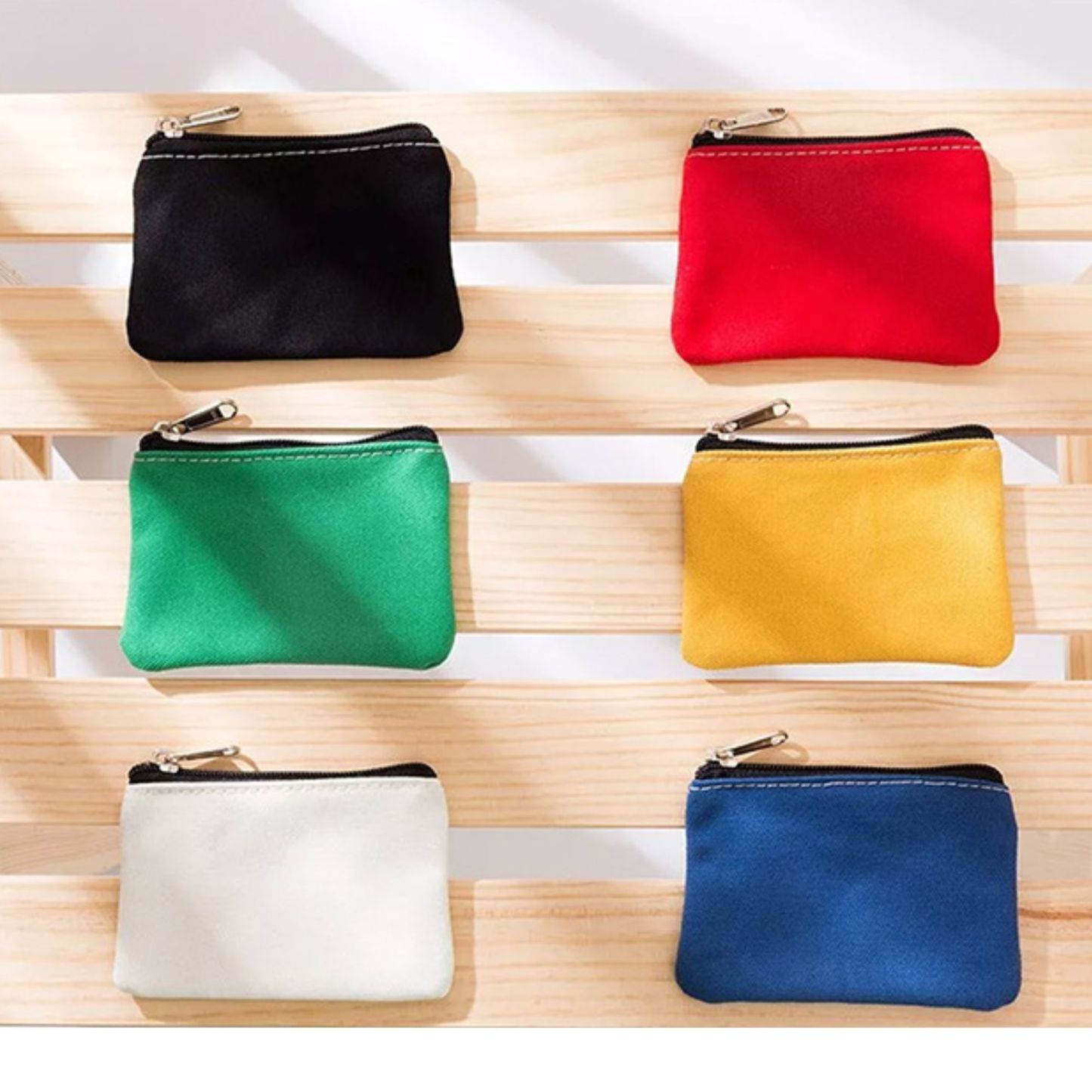 Mini Canvas Zipper Pouch for Women
