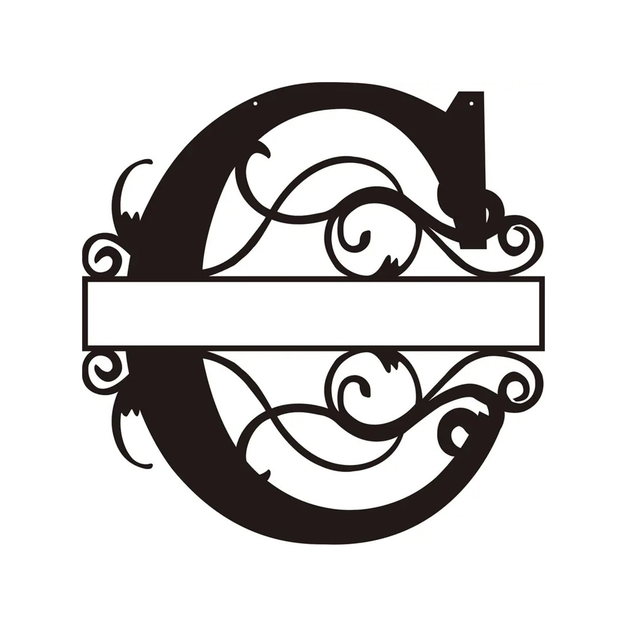 Personalized Metal Monogram Wall Art