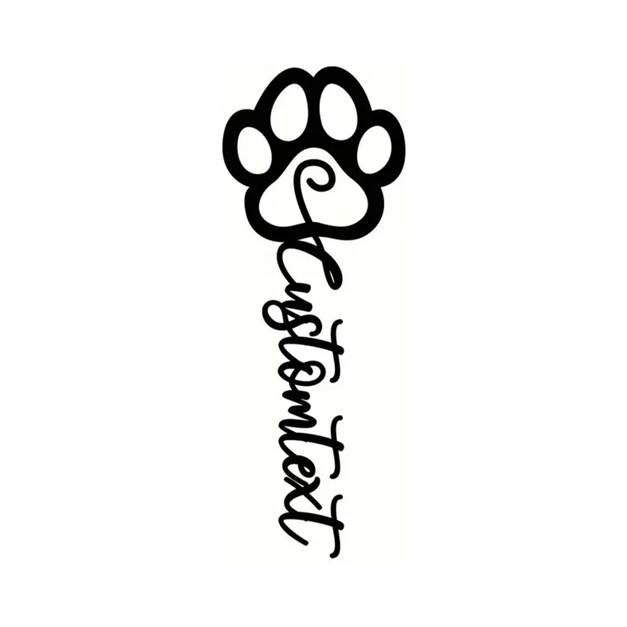 Custom Pet Paw Page Marker
