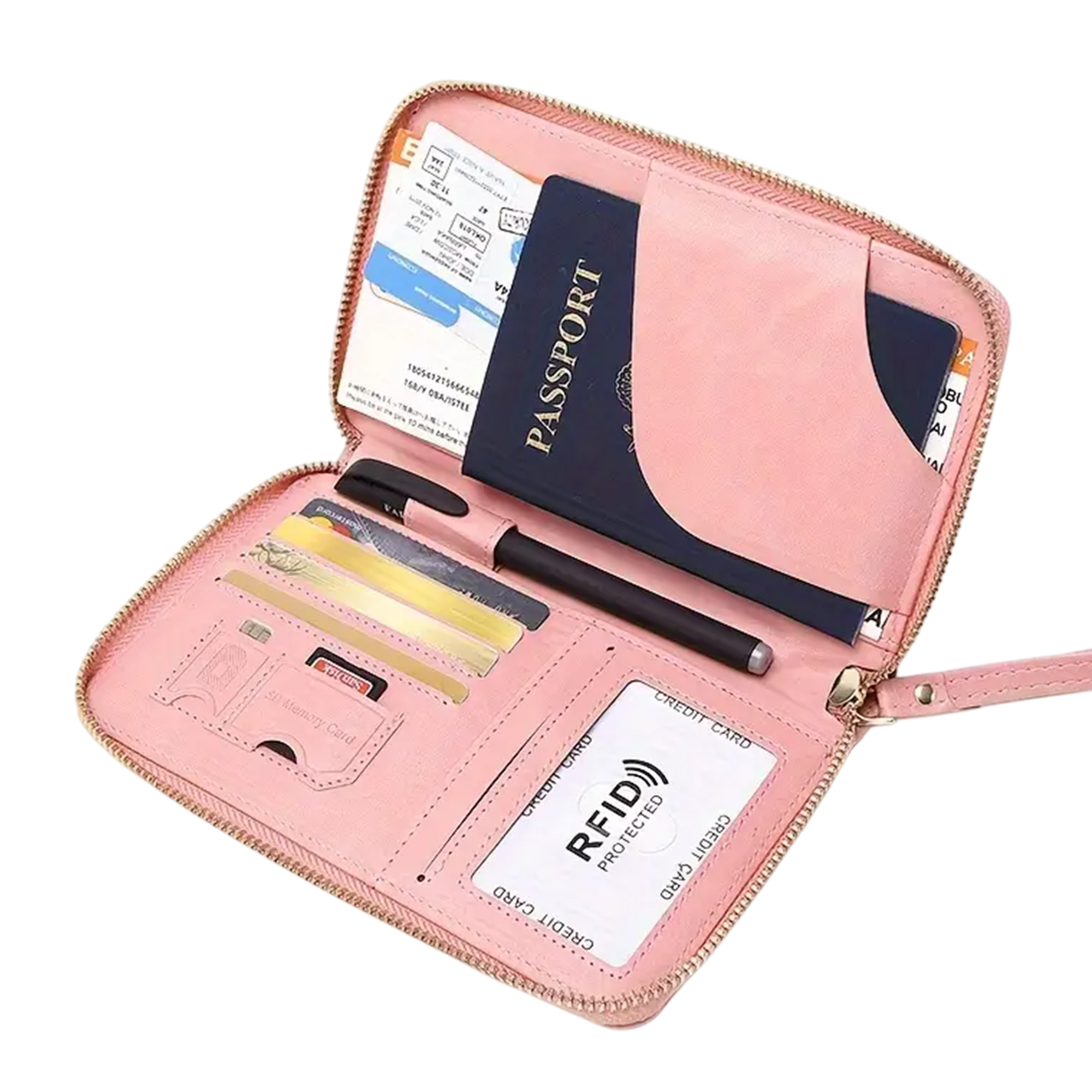 RFID Blocking Travel Wallet