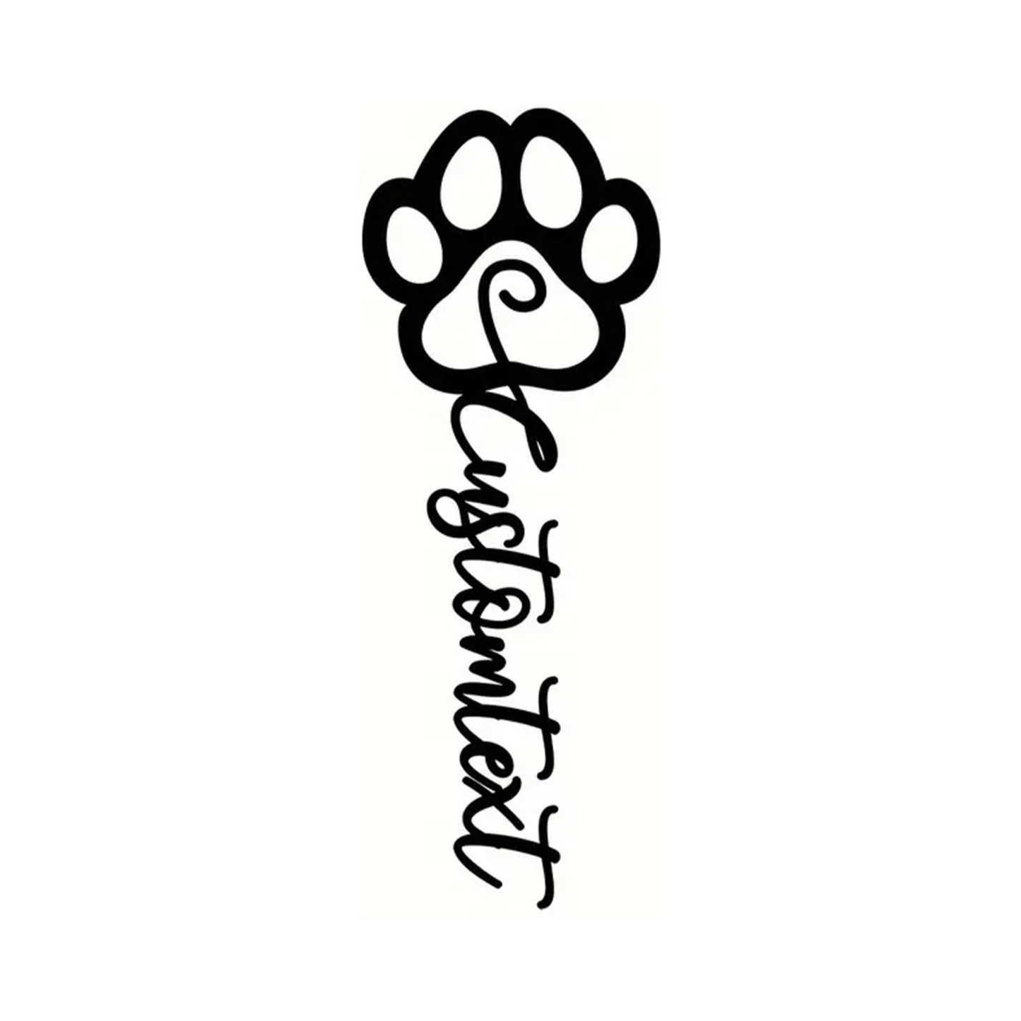 Custom Pet Paw Page Marker