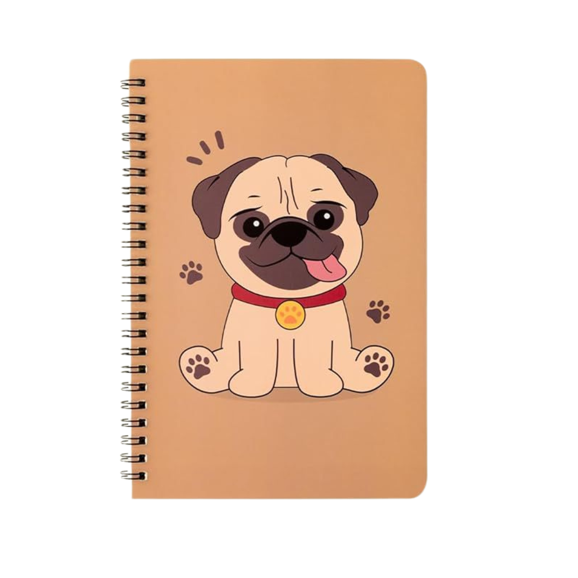 Custom Spiral Notebook with Cartoon Design