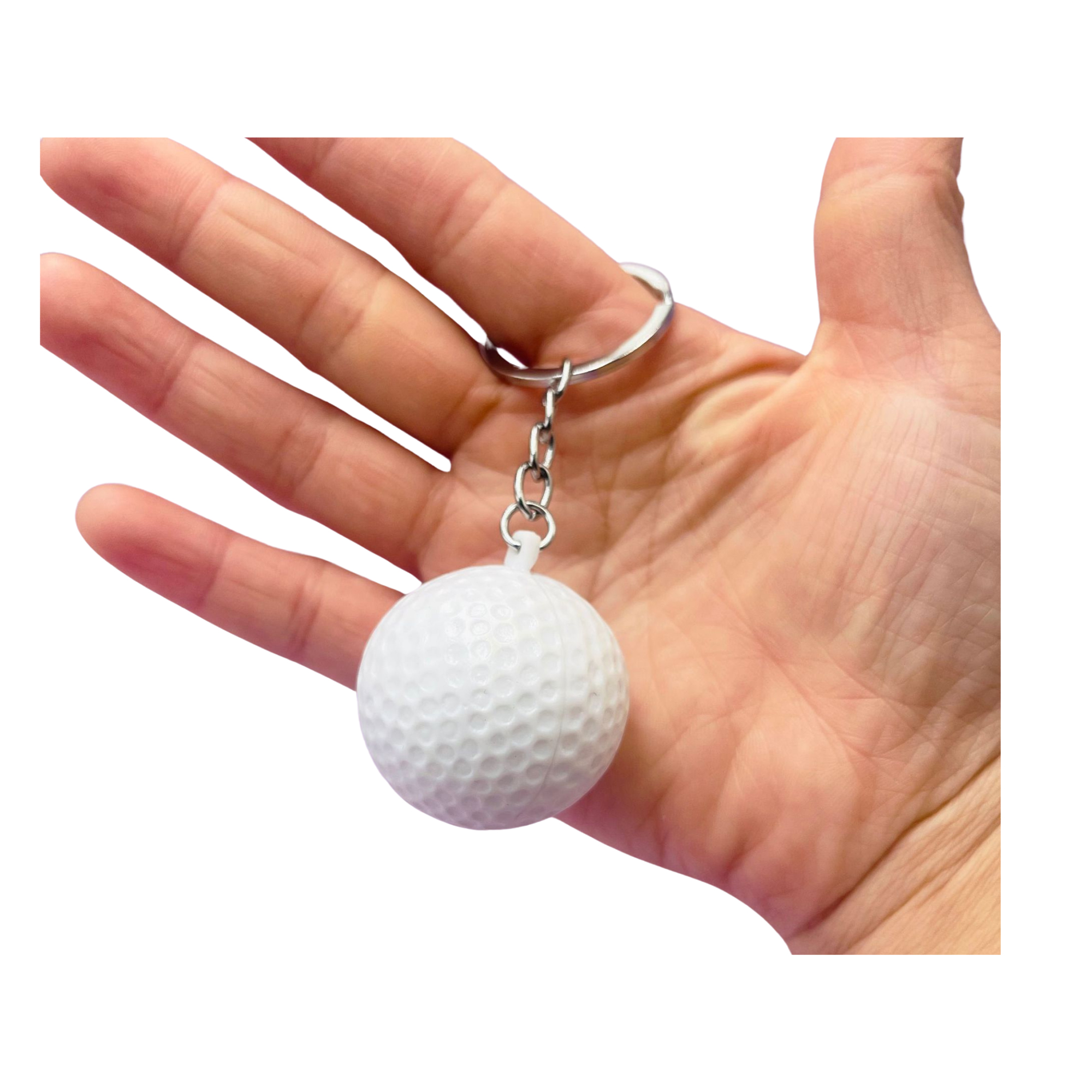 Large Colorful Golf Ball Keychain