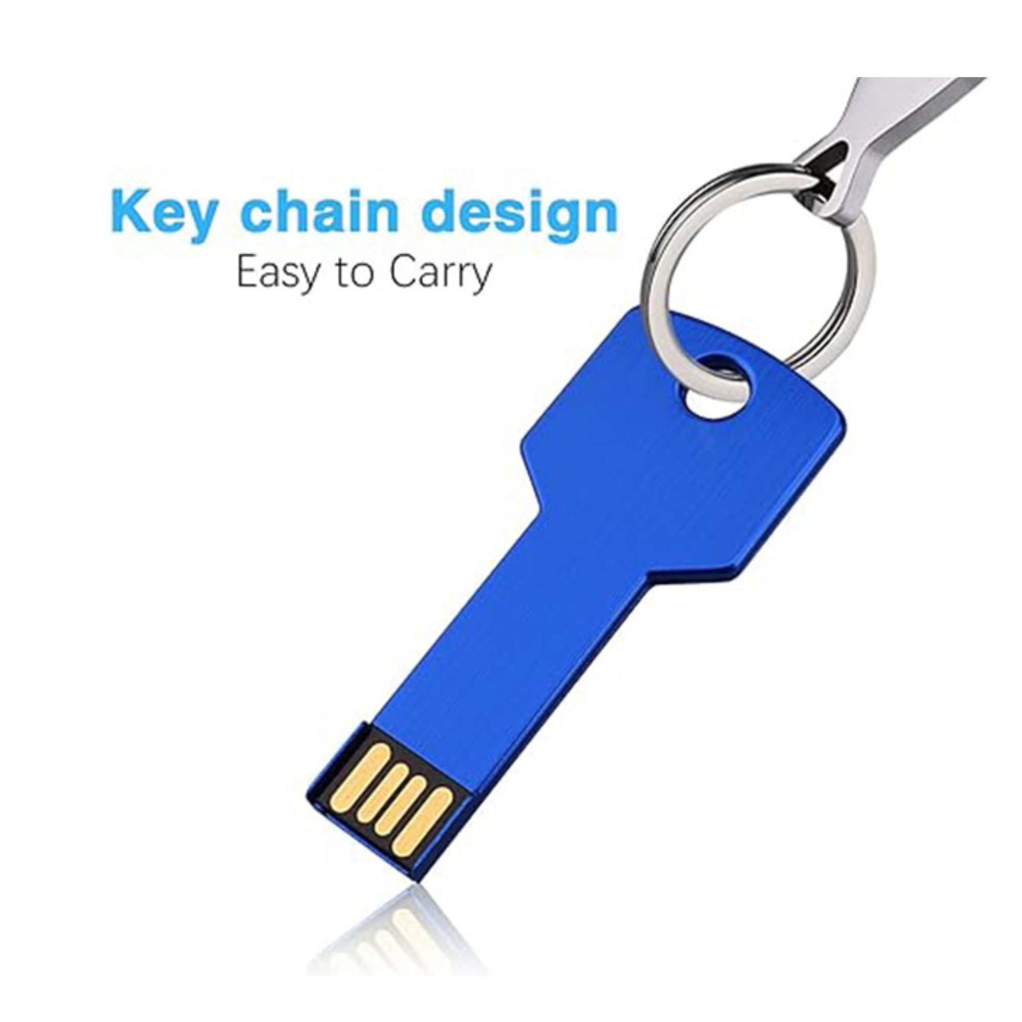 Sleek Metal Keychain USB Drive