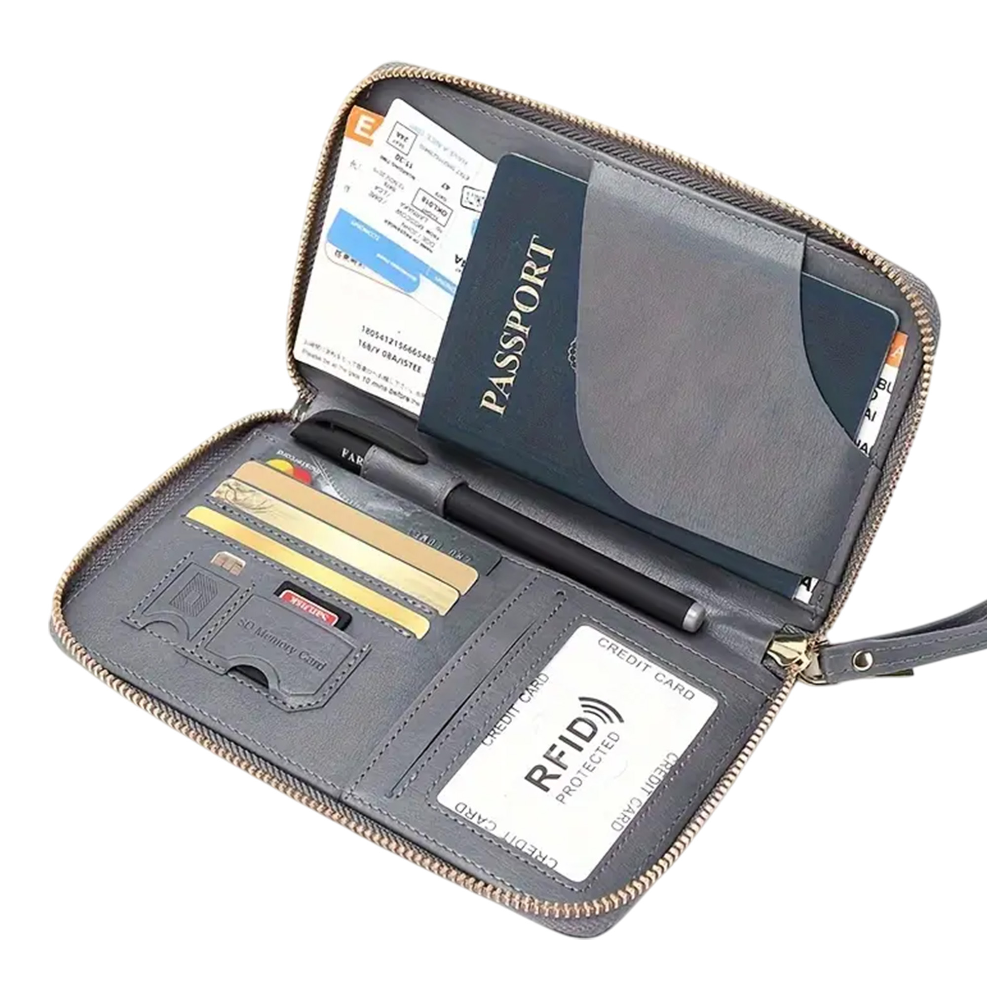 RFID Blocking Travel Wallet