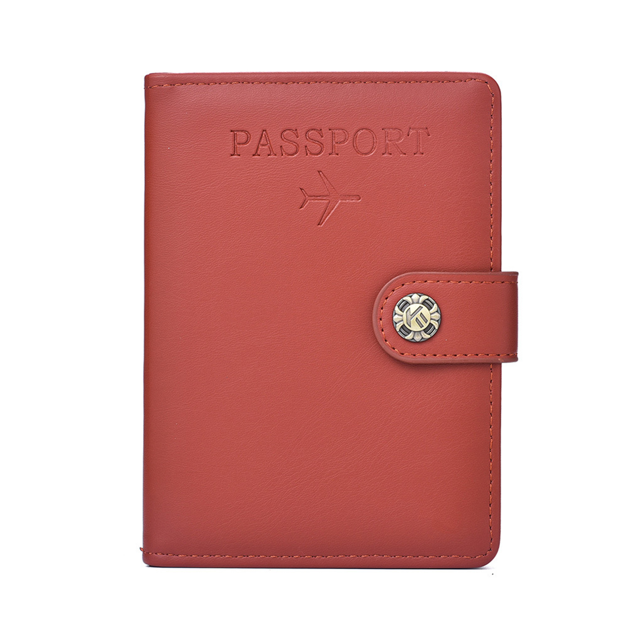 Custom PU Leather Travel Passport Wallet